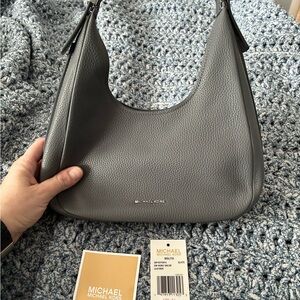 Michael Kors Slate Leather Shoulder Bag